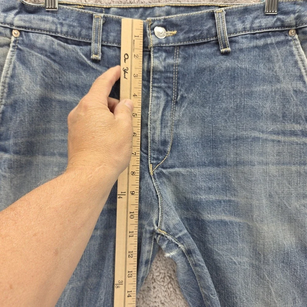 Vintage Levis Engineered Jeans Mens Blue Twisted Medium Wash Zip Fly Fits 34x30